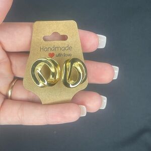 Gold Knot Earrings